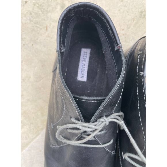 Harken 017 Black Leather Boots by Steve Madden Size - 13 - Picture 6 of 6